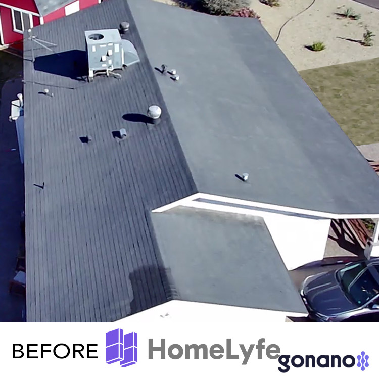 HomeLyfe Roofing With GoNano - Before GoNano Treatment